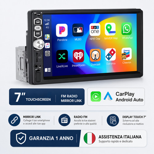 Autoradio din carplay - autoradio, 1