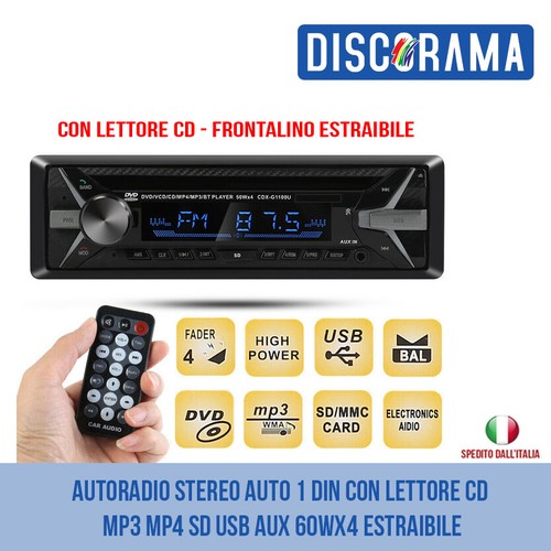 Autoradio stereo auto din - autoradio, 1